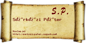 Sárközi Péter névjegykártya